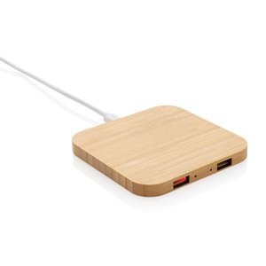 XD Collection P308.37 - Chargeur sans fil Bamboo 10W avec USB