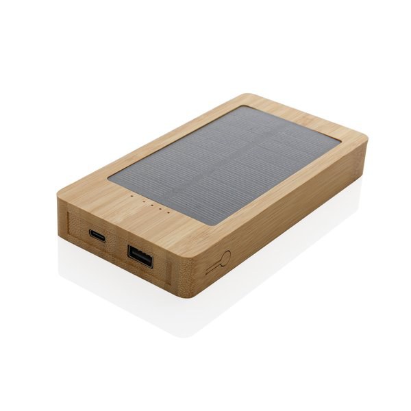 Sunwick 10 000 mAh batterie solaire en bambou