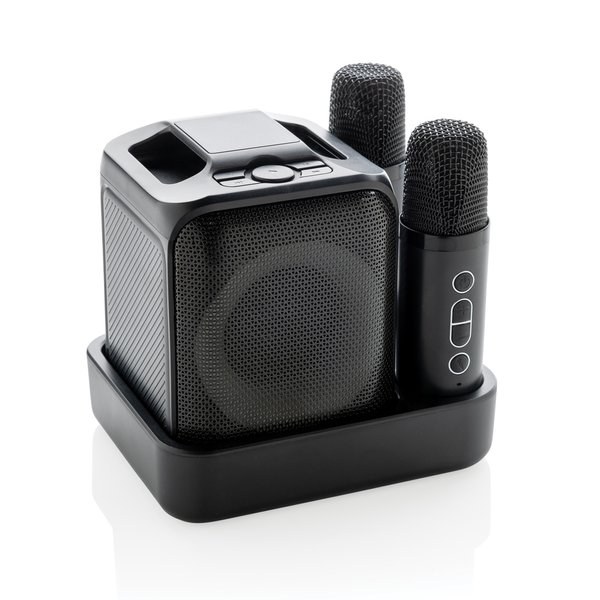 Set de karaoké Singvibe en plastique recyclé RCS avec deux micros