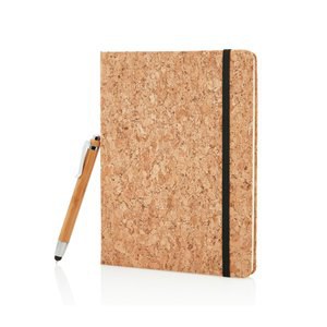 XD Collection P773.77 - A5 kurken notitieboek incl. touchscreen pen
