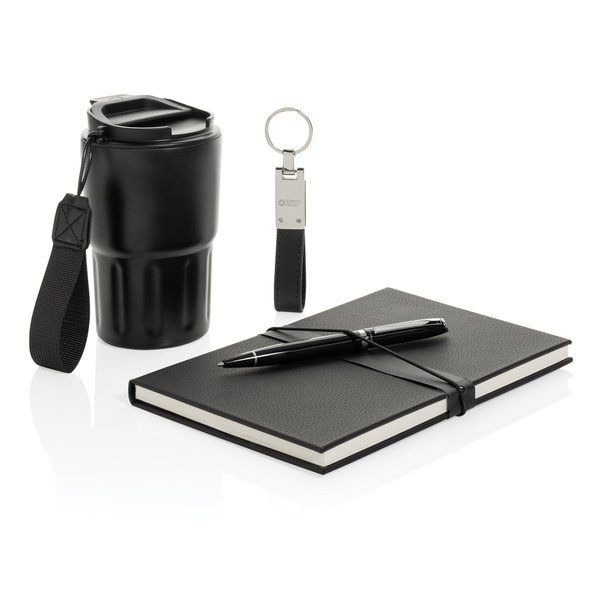 Swiss Peak P774.67 - Coffret cadeau d’affaires de luxe Swiss Peak certifié RCS avec gobelet isotherme