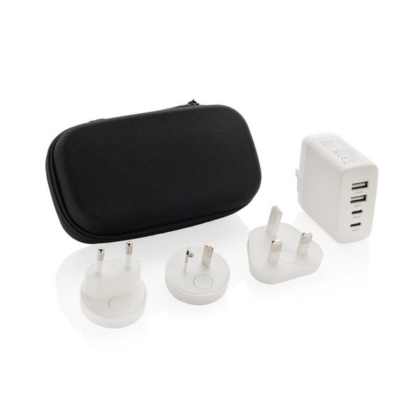 XD Collection P821.02 - Chargeur de voyage TravelCharge Pro RCS rplastic avec USB-C