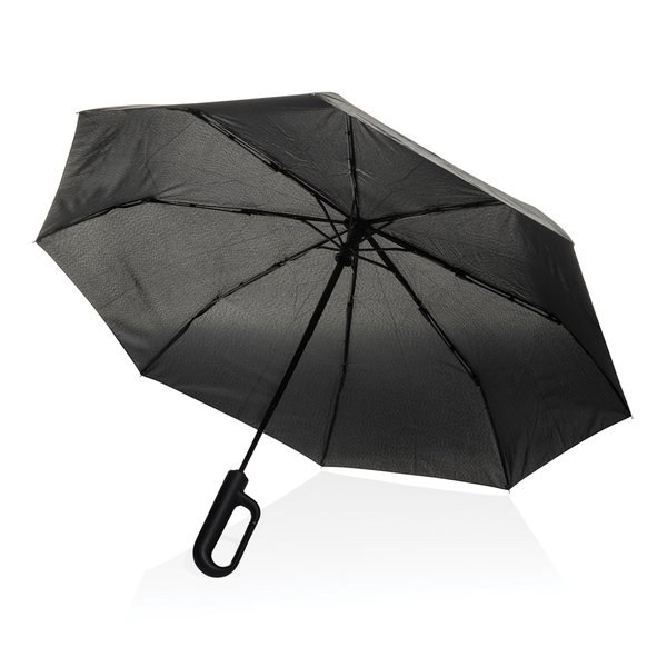 XD Collection P850.71 - Parapluie Yara 21" AWARE™ RPET couleur unie avec mousqueton