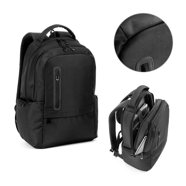 Laptoprugzak (17 inch) van 150D nylon met 2 gevoerde compartimenten - Egotier 92530