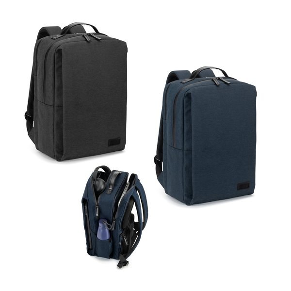 Laptoprugzak (17 inch) gemaakt van gerecycled polyester 600D met hoge dichtheid (20L) - Egotier 92542