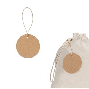 Rond etiket gemaakt van 100% gerecycled papier (700 g/m²) - Egotier 93672